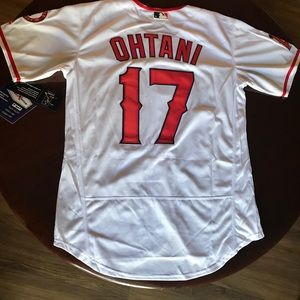 Los Angeles Angels #17 Ohtani New White Jersey